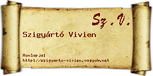 Szigyártó Vivien névjegykártya