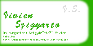 vivien szigyarto business card